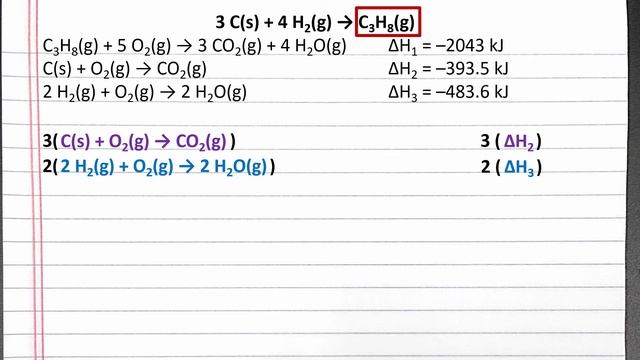 CHEM 101 - Using Hess's Law to Calculate Enthalpy Change смотреть онлайн
