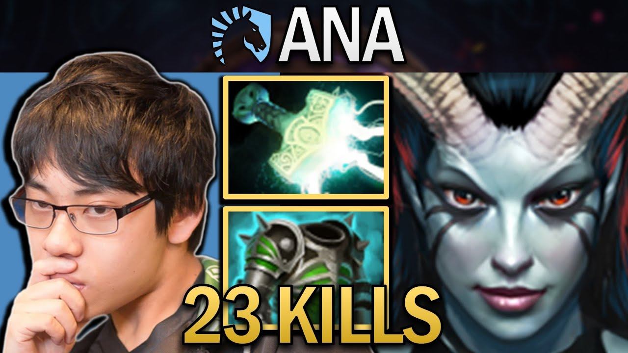 Queen of Pain Dota 2 Gameplay Liquid.Ana with 23 Kills & Mjonir #dota #dota2 смотреть онлайн