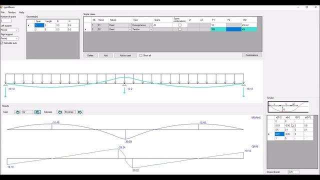 IgentBeam - Multi-span beam calculator and tendon optimization смотреть онлайн