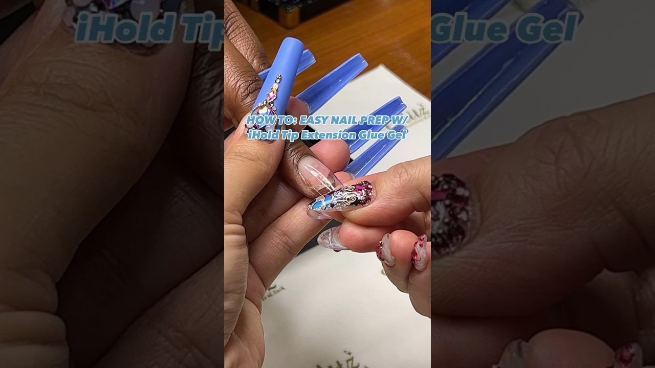 🚨SAVE THIS POST FOR YOUR HOW TO: EASY NAIL PREP W/ iHold Tip Extension Glue Gel #nails смотреть онлайн