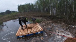 Грузовой эвакуатор и Утопленный 20т экскаватор под н новгородом