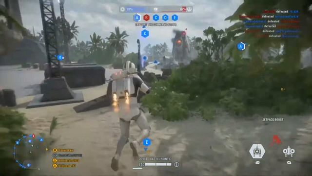 Star Wars Battlefront 2 Aerial/Jet Trooper 67 Killstreak Gameplay (Scarif) смотреть онлайн