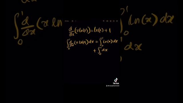 How to solve integral ln(x) dx for 0 to 1 using integration by part. смотреть онлайн