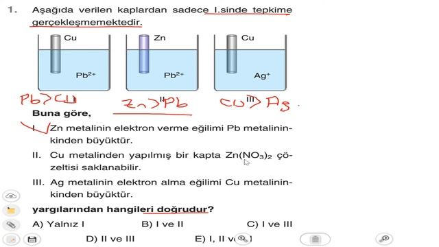 2020 Puan P-DİF AYT Kimya | 7. Fasikül | 02 Yükseltgenme - İndirgenme Tepkimelerinde... смотреть онлайн
