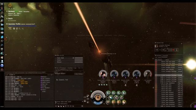 EvE Online Incursion The Kundalini Manifest/Sanshas Mothership TKM MOM