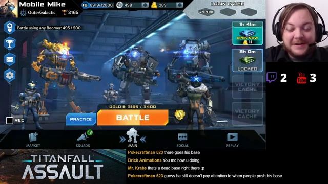*DAILYS AND POSSIBLE ROCKET SENTRY TEST* Titanfall: Assault - Part 33 | Mobile Mike LIVE смотреть онлайн