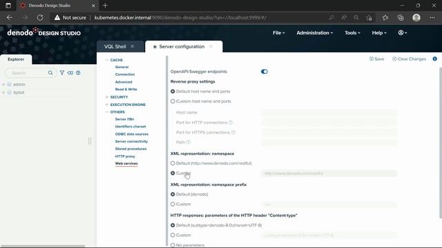 Virtual DataPort Web Services configuration смотреть онлайн