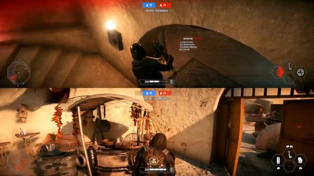 XB1 Star Wars Battlefront 2 G169, 2P local split screen Arcade on Mos Eisley, Wookie Warrior! смотреть онлайн