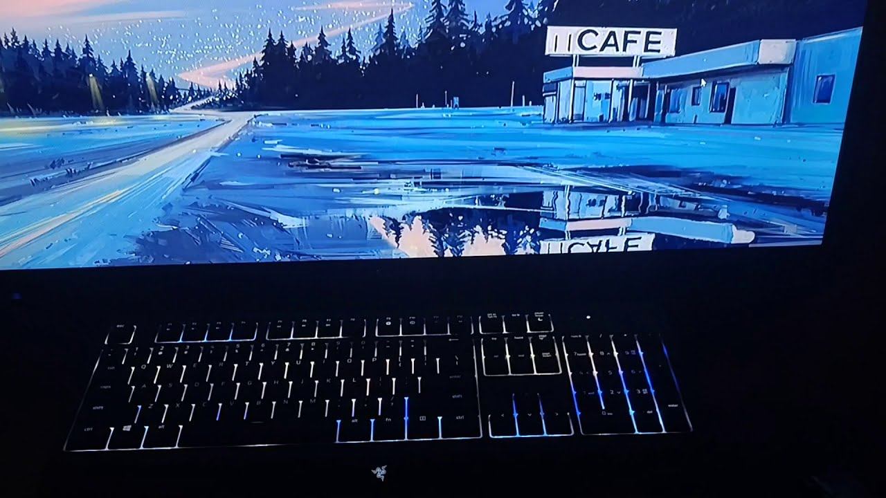 Winter Roadside Cafe at Sunset смотреть онлайн