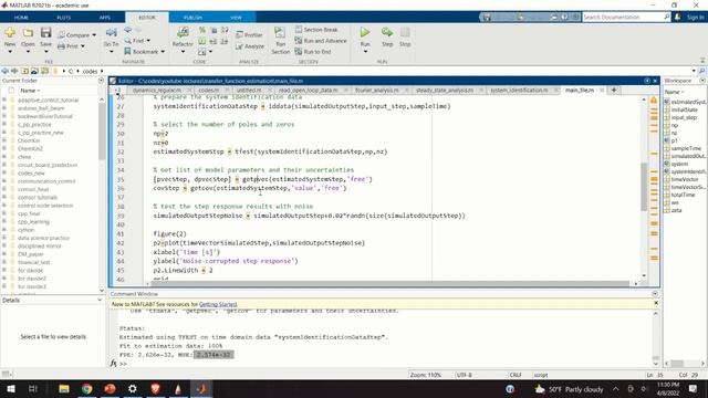 Estimate Transfer Function Parameters in MATLAB- Intro to System Identification Toolbox смотреть онлайн