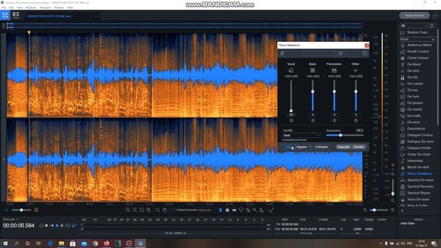 IZotope RX8 Music Rebalance