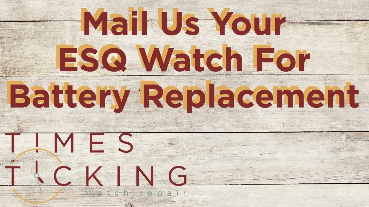 ESQ Watch Battery Replacement смотреть онлайн