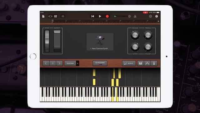 Mozart - Sonata No. 17 Bb major KV 570 2. Movement synthesizer Cover in Garageband | iPad/iPhone iO смотреть онлайн