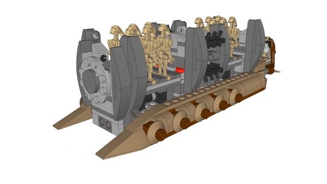 Lego 75086 Battle Droid Troop Carrier 3D Sketchup смотреть онлайн