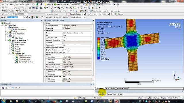 ANSYS 19 2 Tutorial Non Linear Plastic Deformation смотреть онлайн