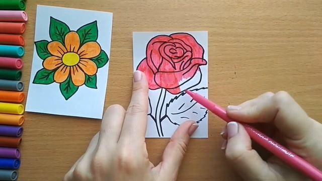 Как нарисовать ЦВЕТЫ / мультик раскраска для детей / Нарисуй Ка смотреть онлайн