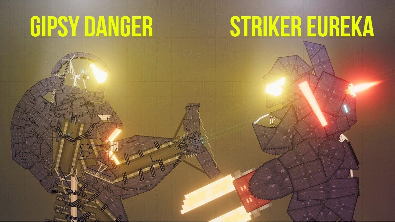 Gipsy Danger vs Striker Eureka vs Cherno Alpha [Pacific Rim] - People Playground 1.22.3 смотреть онлайн