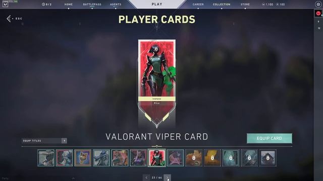 Valorant Player Cards смотреть онлайн
