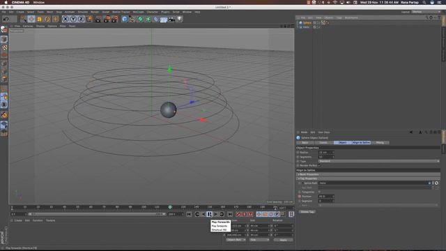 How to Object Follow a Spline Path In Cinema 4D Tutorial смотреть онлайн