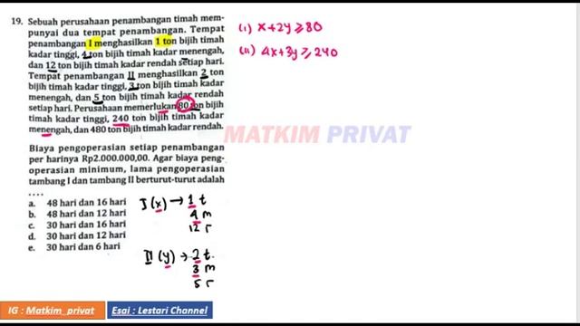 PENILAIAN HARIAN PROGRAM LINIER (A. 17-20) Buku PR Intan Pariwara Generasi Z 2022 Mat Wajib Kelas X смотреть онлайн