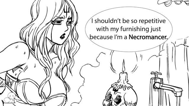 Necromancer's Decor | Comic By Baalbuddy смотреть онлайн