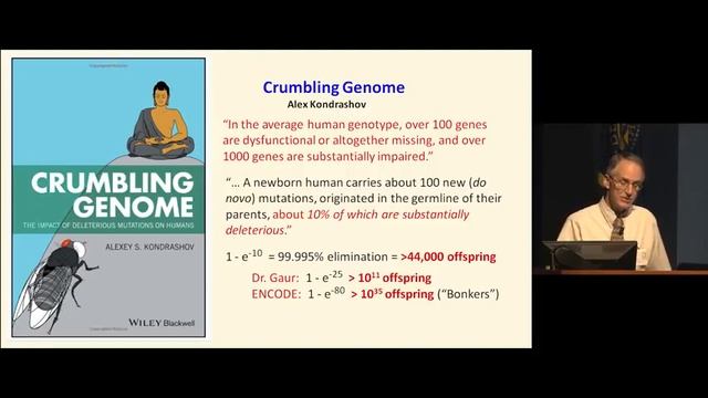 Dr. John Sanford Lecture at NIH: Genetic Entropy - Can Genome Degradation be Stopped? смотреть онлайн