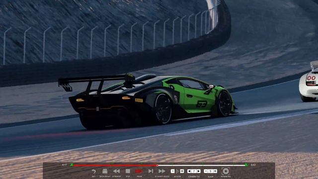 Lamborghini V12 VGT vs Bugatti Hypercars at Laguna Seca GP смотреть онлайн