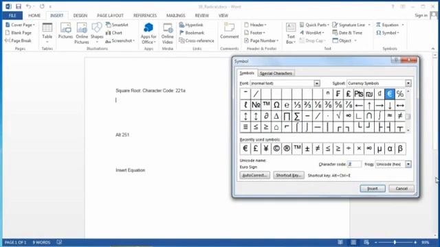 How to Put a Radical on Microsoft Word смотреть онлайн