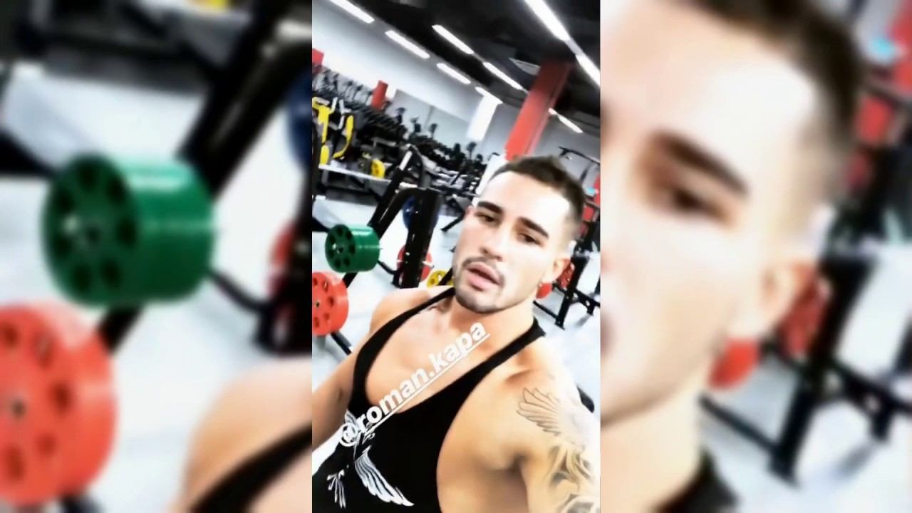 Захар Саленко занимается в тренажерном зале смотреть онлайн
