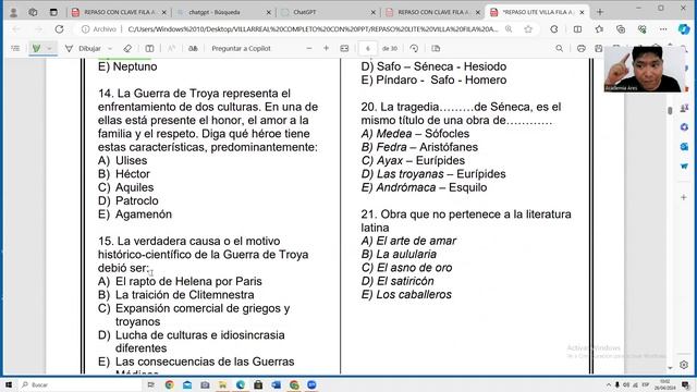 REPASO DE LITERATURA 100 PREGUNTAS смотреть онлайн
