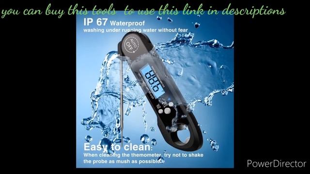 Instant Digital Meat Foldable Thermometer /Cook BBQ Grill Smoker Backlight смотреть онлайн