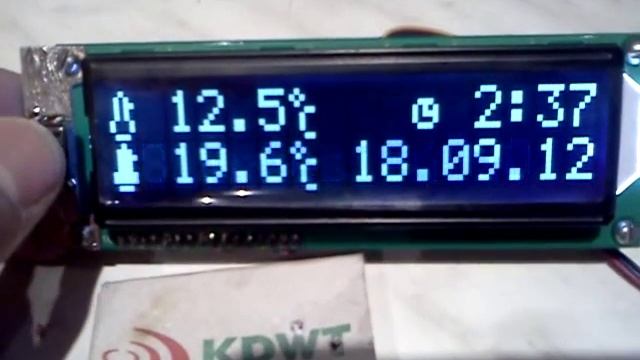 mini komputer pokladowy termometr woltomierz big lcd black white.mp4 смотреть онлайн