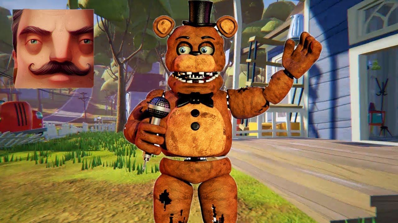 Hello Neighbor - New Neighbor FNAF Freddy Fazbear Act 2 Different versions Gameplay Walkthrough смотреть онлайн