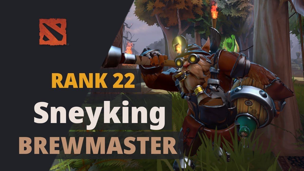 Sneyking (Rank 22) plays Brewmaster Dota 2 Full Game смотреть онлайн