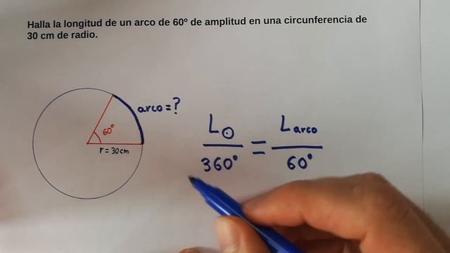 Calcular la longitud de un arco sabiendo el radio (y el ángulo central) смотреть онлайн