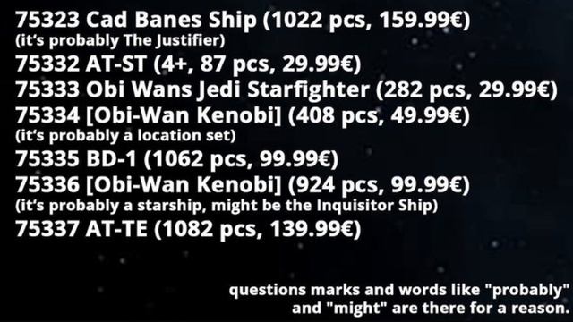 LEGO Star Wars Summer 2022 HUGE UPDATE! - Andor, Obi-Wan, NO GUNSHIP? смотреть онлайн