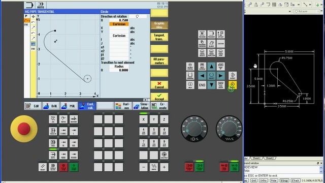 Siemens 840Dsl, 828D ShopMill Контурное программирование в SinuTrain Operate смотреть онлайн