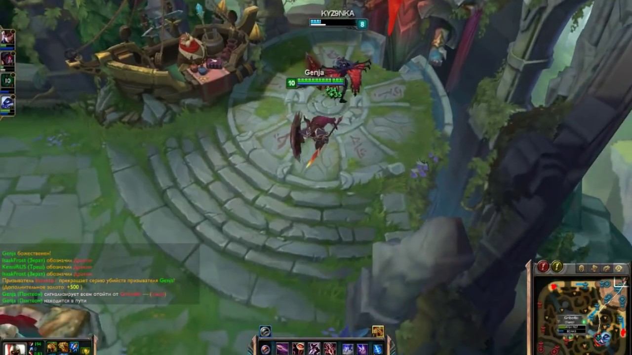 League of Legends Даже Генжа не может тащить когда твоя тима раки :,С смотреть онлайн