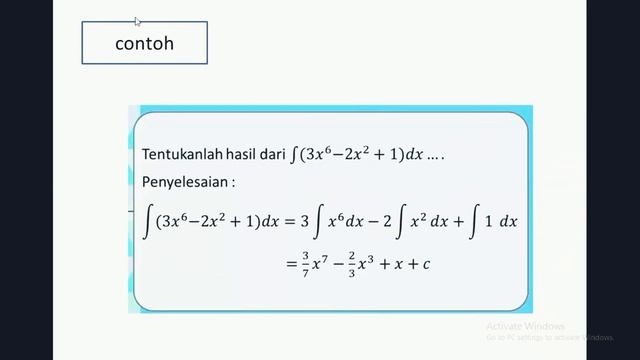Integral Tak Tentu Fungsi Aljabar смотреть онлайн