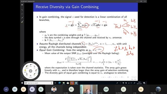 Wireless Communications (Part 2 of 10): fading, diversity, SIMO, selection and gain combining, MISO смотреть онлайн