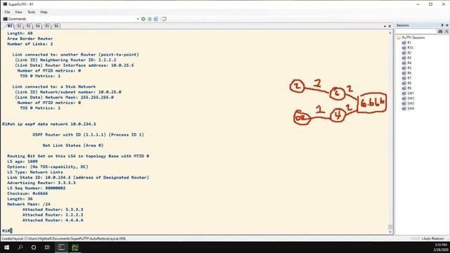 OSPF Graphs Pt 2 - Type 3 Recursion смотреть онлайн