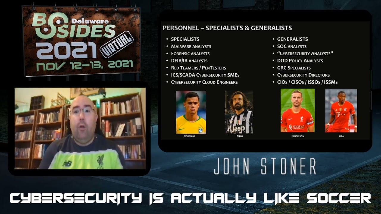 Security BSides Delaware 2021 - Cybersecurity Is Like Soccer смотреть онлайн