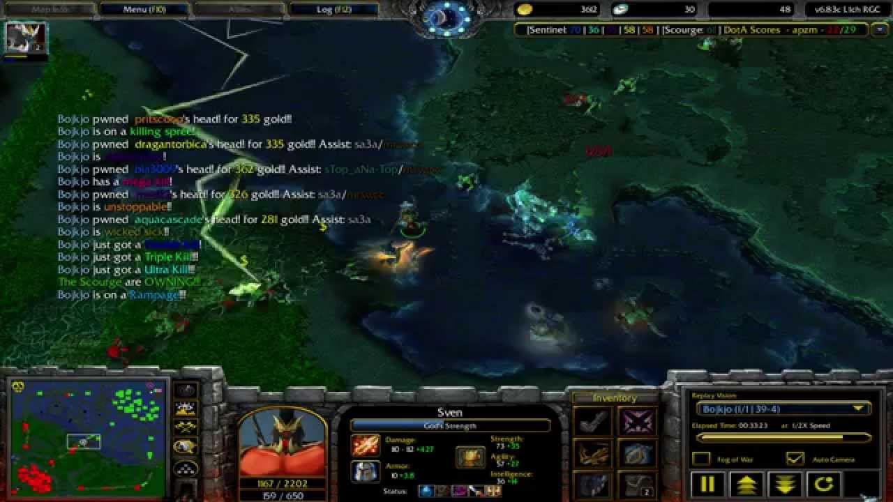 Sven Dota 1 Rampage смотреть онлайн