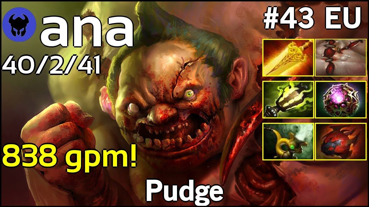 838 gpm! ana [OG] plays Pudge!!! Dota 2 7.22 смотреть онлайн