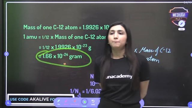 Mole Concept | Atomic Mass, Molar Mass, Molecular Mass | L1 | Medhavi NEET 2022/23 | Akansha Karnwa смотреть онлайн