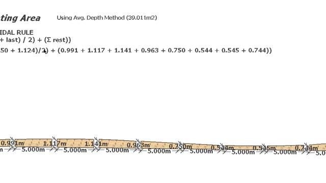Calculating Excavation Volume Trapezoidal Rule смотреть онлайн