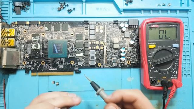 GTX1 070  GIGABYTE - Ремонт цепей питания GPU