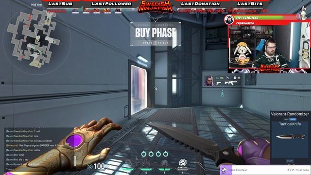Astra/Breach w/Randomized Weapon Buys | VALORANT Twitch VoD | 4-17-22 смотреть онлайн