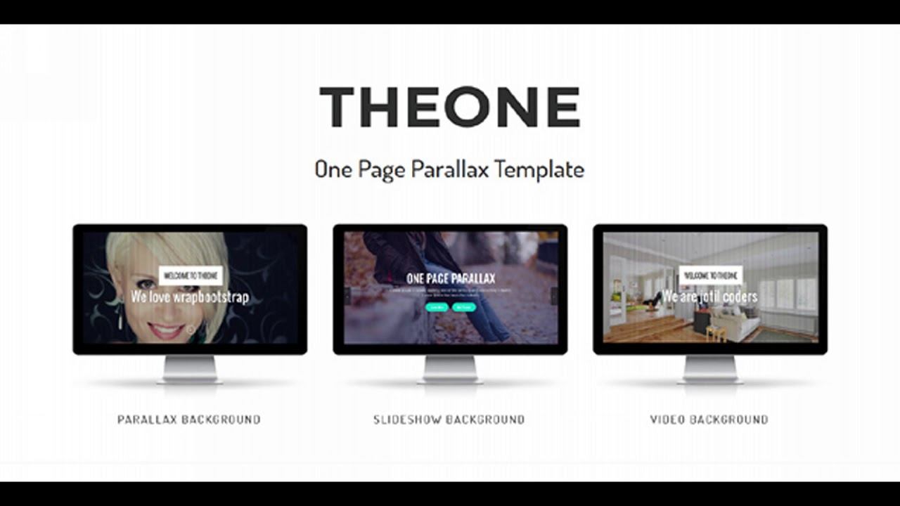Theone - One Page Parallax Template | Themeforest Website Templates And Themes