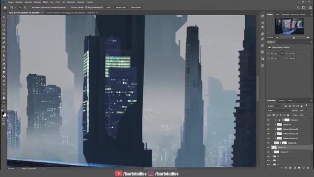 NEON CITY Photo Manipulation Speed Art смотреть онлайн